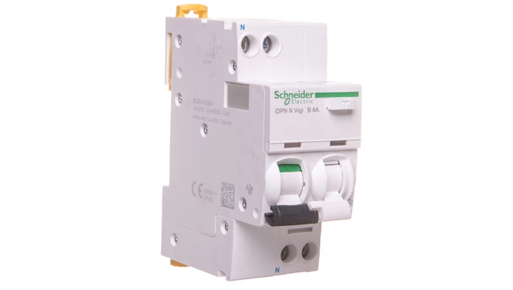 Wyłącznik różnicowo-nadprądowy 2P 6A B 0,03A typ A iDPN N VIGI A9D56606