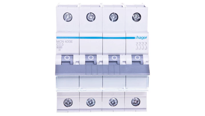 Wyłącznik nadprądowy 4P C 0,5A 6kA AC MCN400E