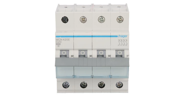 Wyłącznik nadprądowy 4P C 20A 6kA AC MCN420E
