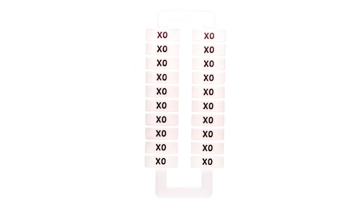 Oznacznik do złączek EURO 2,5-70mm2 /X0/ 43192 (/1 blister=20 szt/