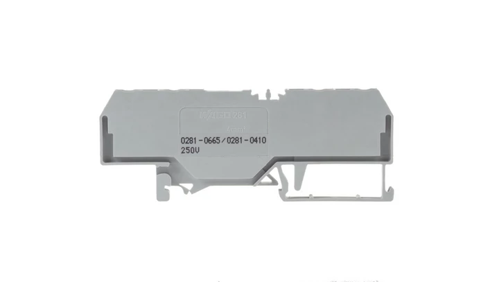 Złączka diodowa 4-przewodowa 4mm2 szara 281-665/281-410 /50szt./