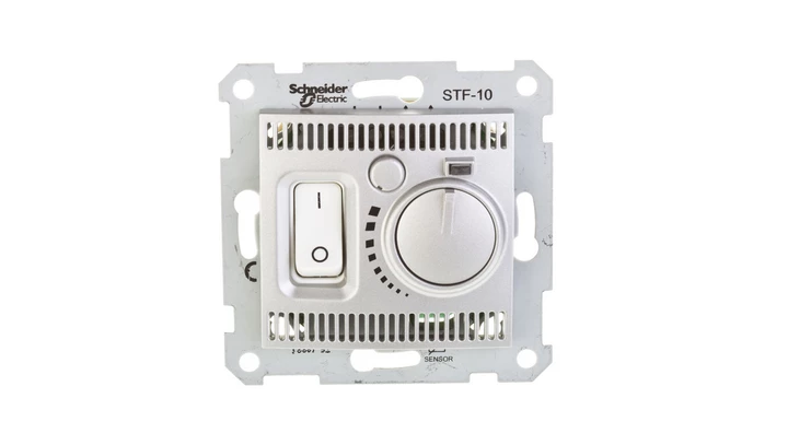 Sedna Regulator temperatury podtynkowy aluminium SDN6000360