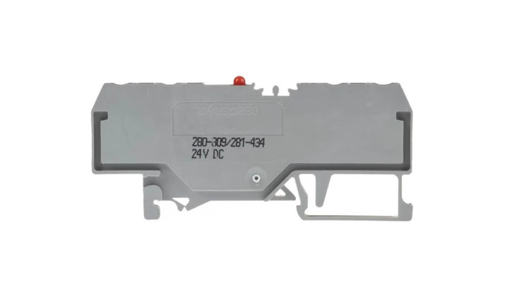 Złączka szynowa 4-przewodowa LED 2,5mm2 szara 280-809/281-434 /100szt./