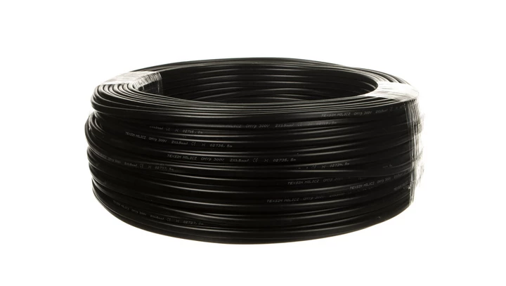 Przewód płaski H03VVH2-F (OMYp) 2x1,5 czarny /100m/