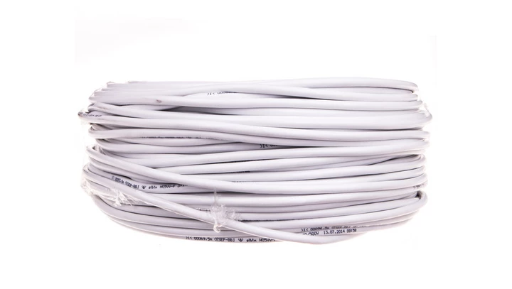 Przewód warsztatowy H05VV-F (OWY) 3x1 biały /100m/