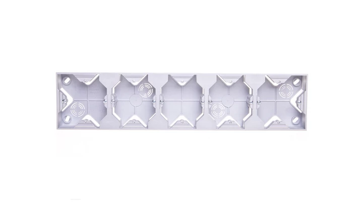 IMPRESJA Puszka natynkowa pięciokrotna srebro PNP-5Y/18