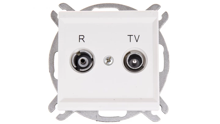 SONATA Gniazdo antenowe RTV końcowe 2,5-3dB ecru GPA-RK/m/27