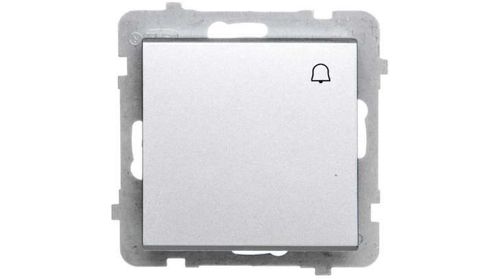 SONATA Przycisk /dzwonek/ srebro mat ŁP-6R/m/38