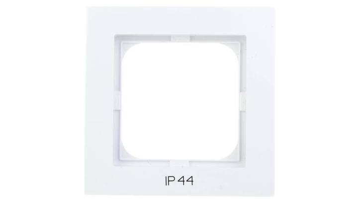 AS Ramka pojedyncza do łączników IP44 biała RH-1G/00