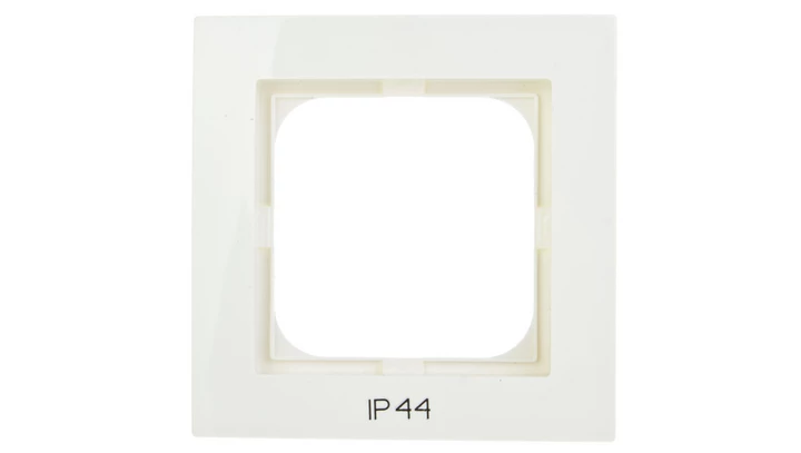 AS Ramka pojedyncza do łączników IP44 ecru RH-1G/27