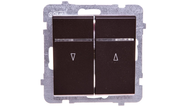 SONATA Łącznik żaluzjowy z podświetleniem czekoladowy metalik ŁP-7RS/m/40