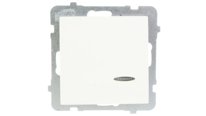 AS Łącznik pojedynczy z podświetleniem ecru ŁP-1GS/m/27