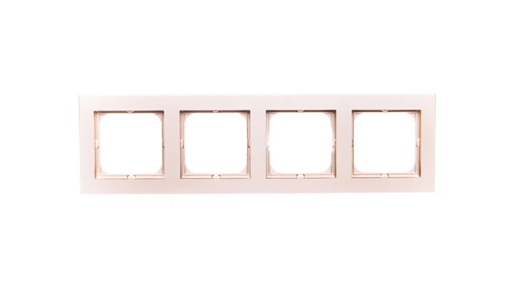 SONATA Ramka poczwórna szampański złoty R-4R/39