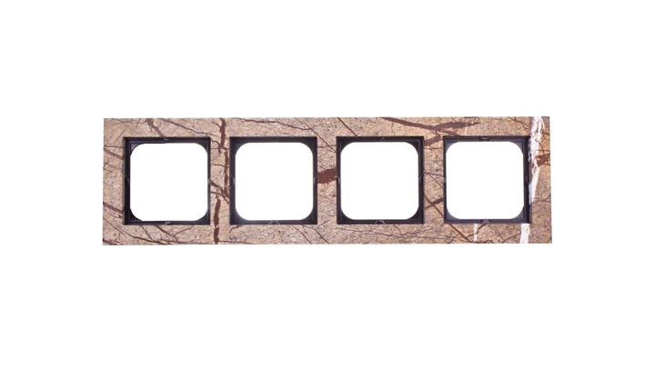 SONATA Ramka poczwórna kameń (forest) R-4RK/36