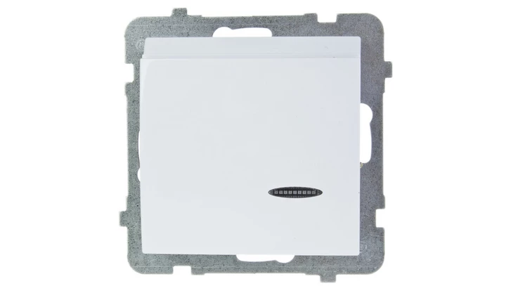 AS Łącznik hotelowy z podświetleniem biały ŁP-15GS/m/00