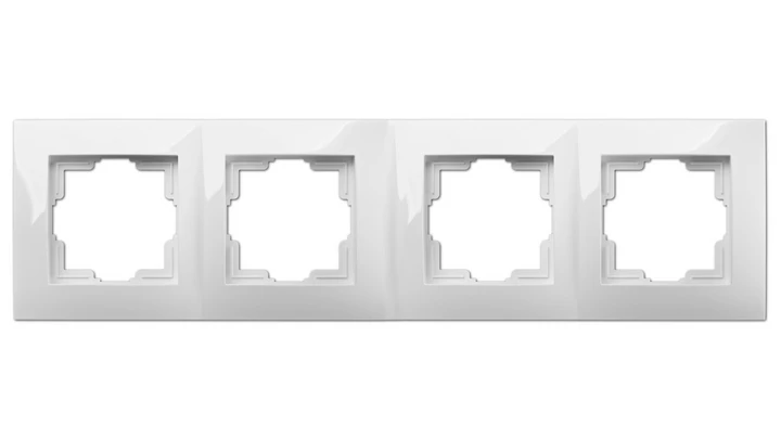 CARLA Ramka poczwórna biała 1774-00