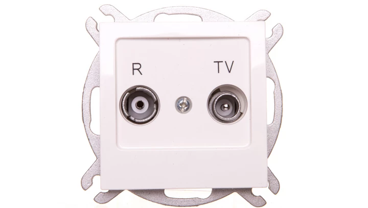 AS Gniazdo antenowe RTV końcowe 2,5-3dB ecru GPA-GK/m/27