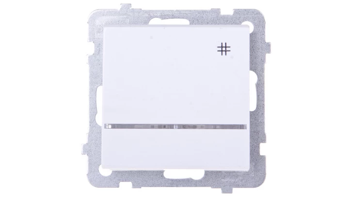 SONATA Łącznik krzyżowy z podświetleniem biały ŁP-4RS/m/00