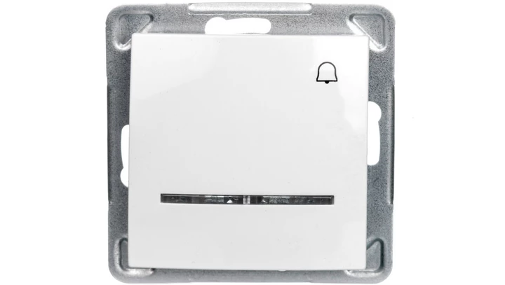 IMPRESJA Przycisk /dzwonek/ z podświetleniem biały ŁP-6YS/m/00