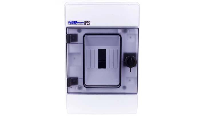 Rozdzielnica hermetyczna modułowa (500V AC ,1000V DC) 1x4 natynkowa IP65 RH-4 36.04