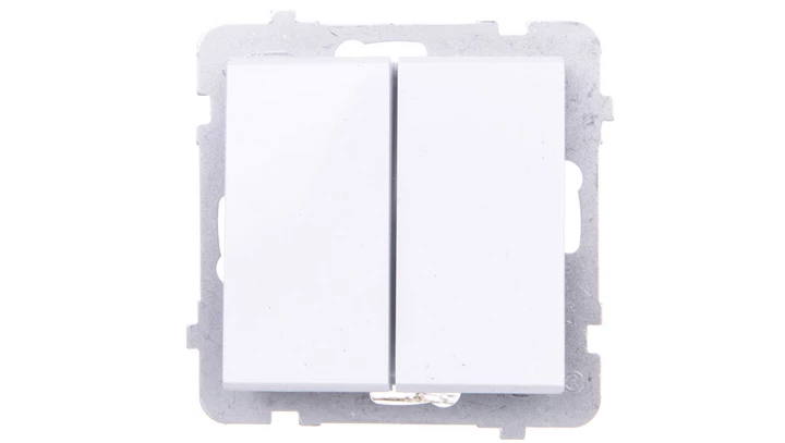 SONATA Łącznik schodowy + pojedynczy biały ŁP-9R/m/00