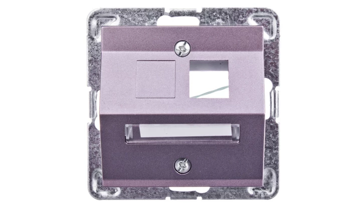 IMPRESJA Obudowa gniazda komputerowego pojedynczego skośna tytan GPK-1YS/p/23