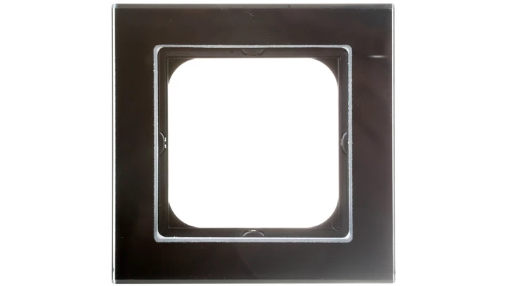 SONATA Ramka pojedyncza czarne szkło R-1RG/32