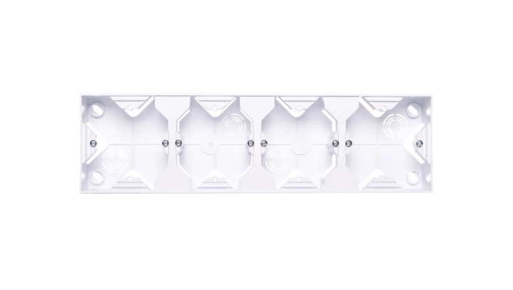 AS Puszka natynkowa poczwórna biała PNP-4G/00