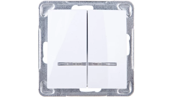 IMPRESJA Łącznik świecznikowy z podświetleniem biały ŁP-2YS/m/00