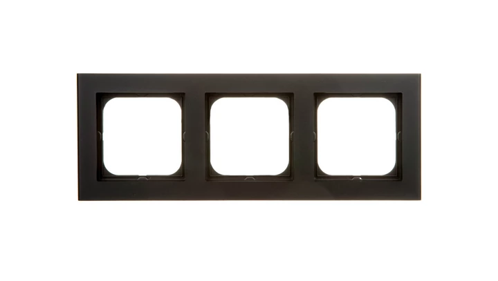 SONATA Ramka potrójna czarny metalik R-3R/33
