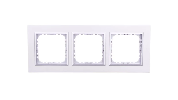 SONATA Ramka potrójna aluminium / srebrna metal R-3RAC/35/38