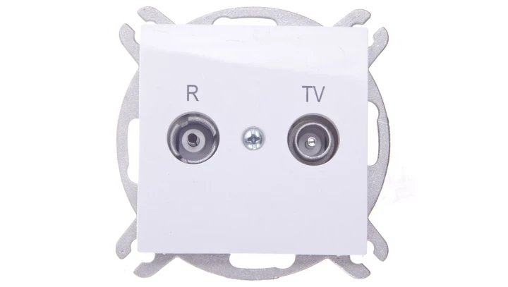 Sentia Gniazdo antenowe RD/TV końcowe białe 1452-10