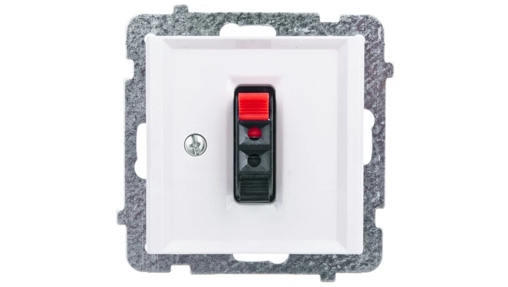 SONATA Gniazdo głośnikowe pojedyncze ecru GG-1R/m/27