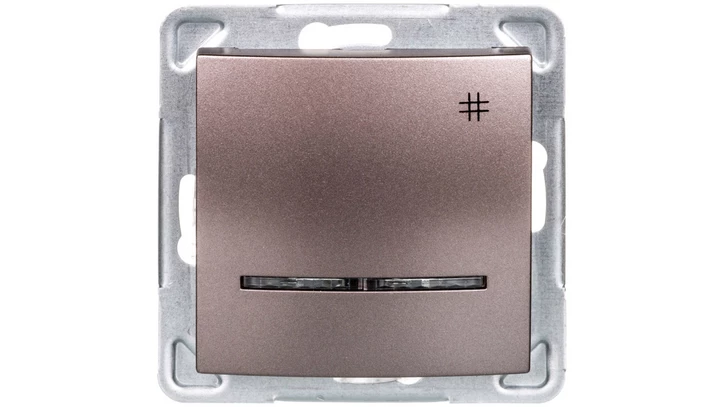 IMPRESJA Łącznik krzyżowy z podświetleniem tytan ŁP-4YS/m/23