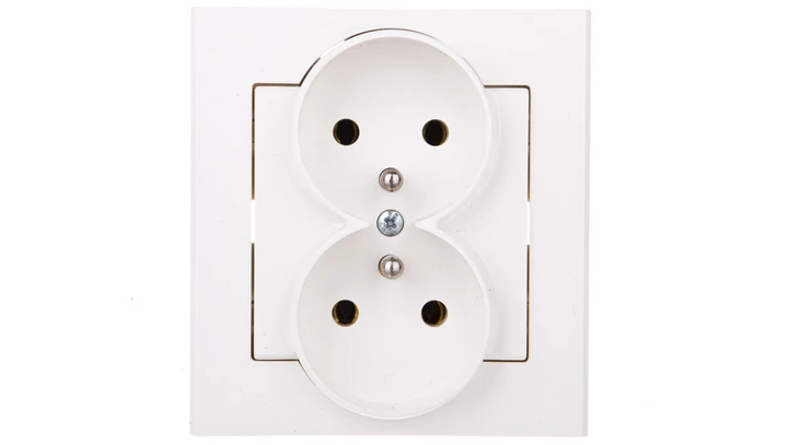 SONATA Gniazdo podwójne z/u ecru GP-2RZ/27