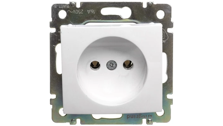 VALENA Gniazdo pojedyncze b/u 16A IP20 białe 774416