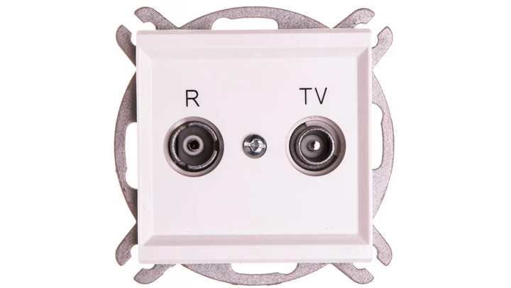 SONATA Gniazdo antenowe RTV przelotowe 16dB ecru GPA-16RP/m/27