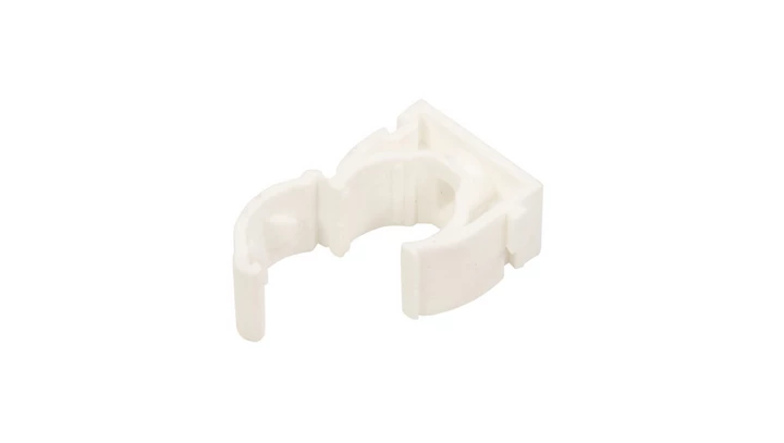 Uchwyt zamknięty do rur 16mm biały UZE-16 /100szt./