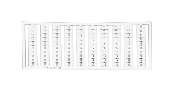 Ramka z oznacznikami 10x 11-20 209-603 /5szt./