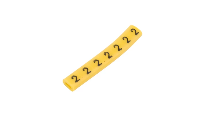 Oznacznik przewodów OZ-0/2 żółty E04ZP-01020100300 /100szt./