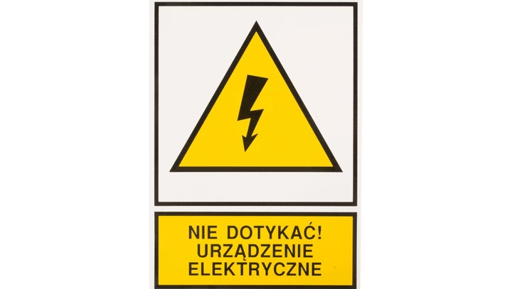 Tabliczka /znak ostrzegawczy/ TZO 148X210S /N.D.U.E./ E04TZ-01011140100 /10szt./