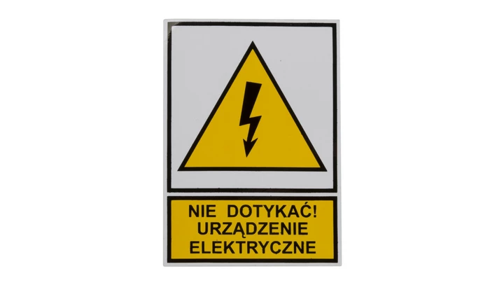 Tabliczka /znak ostrzegawczy/ TZO 52X74S /N.D.U.E./ E04TZ-01011110100 /10szt./