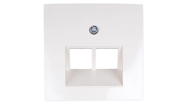 Berker/B.Kwadrat Element centralny gniazda przyłączeniowego 2xUAE kremowy 5314098982