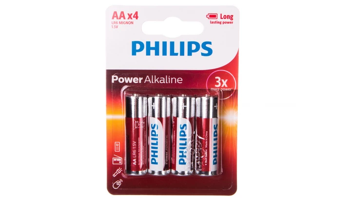 Bateria alkaliczna LR6 / AA 1,5V POWER ALKALINE LR6P4B/10 /blister 4szt./