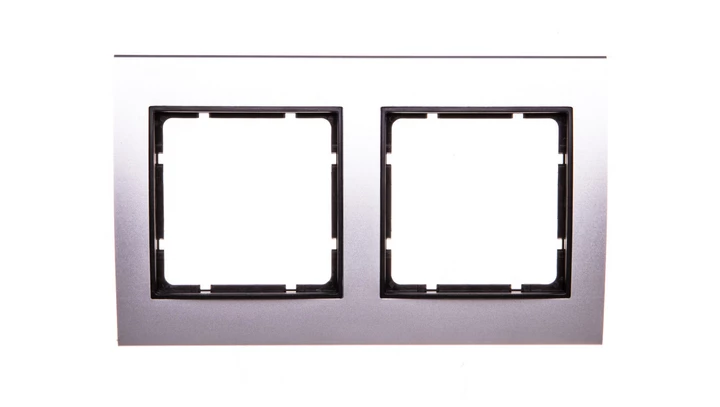 Berker B.3 Ramka aluminium/antracyt podwójna 10123004