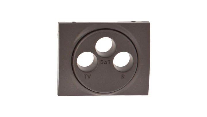 SISTENA LIFE Plakietka gniazd RTV/SAT choco 771273