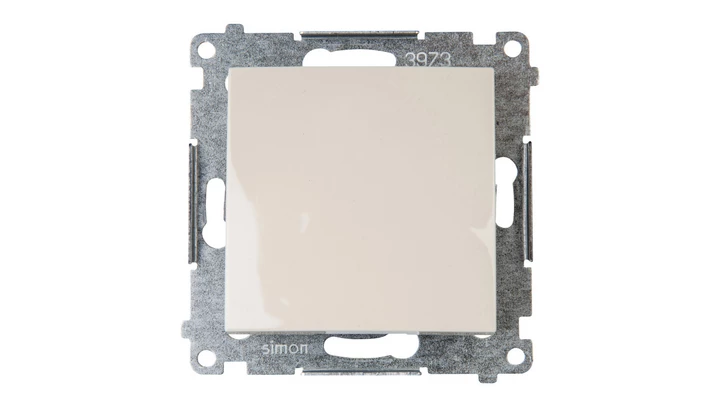 Simon 54 Łącznik jednobiegunowy, szybkozłącza, kremowy DW1.01/41