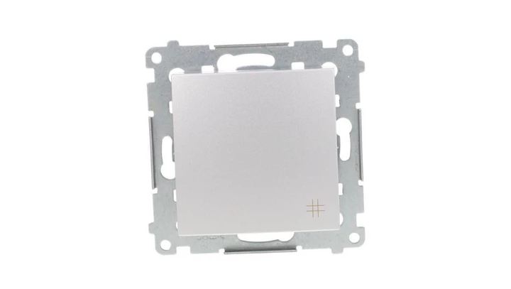 Simon 54 Łącznik krzyżowy, szybkozłącza, srebrny mat DW7.01/43