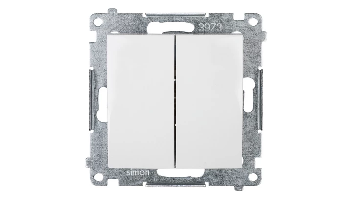 Simon 54 Łącznik świecznikowy, szybkozłącza, biały DW5.01/11