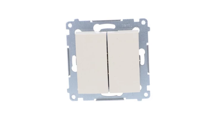 Simon 54 Łącznik świecznikowy, szybkozłącza, kremowy DW5.01/41